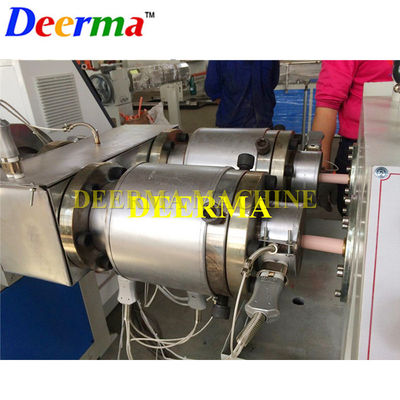 High Capacity 16-63mm PVC Double Pipe Extrusion Machine Line with SJZ65/132 Extruder 180kg/h 250kg/h