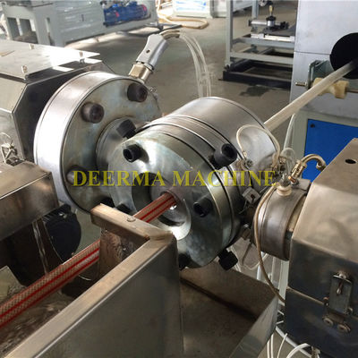Single-screw Design PVC Braided Fiber Reinforced Hose Extrusion Machine for 4 KG Production Capacity