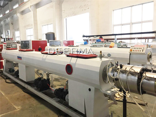 37kw PVC Pipe Extruder Machine 63mm - 200mm Counter Rotating Twin Screw Extruder