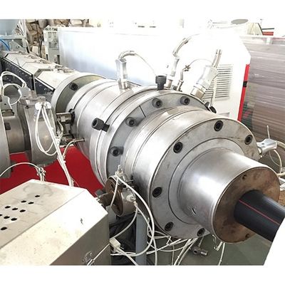 Customized HDPE Pipe Machine 380V / 415V HDPE Extruder Machine 80kw Tractor Speed 4-12m/Min