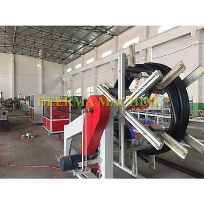 High Speed HDPE Pipe Machine SJ90/30 Tube Extrusion Line 4-12m/Min Tractor Speed