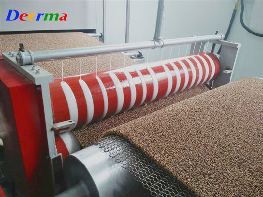 Double Color PVC Mat Making Machine Customized Single Screw Extruder Machine 120kw