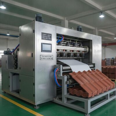 Customized Voltage PVC Roof Tile Machine Featuring 98 KW Power and Product Size 840 910 930mm Suitable for Roofing Applications