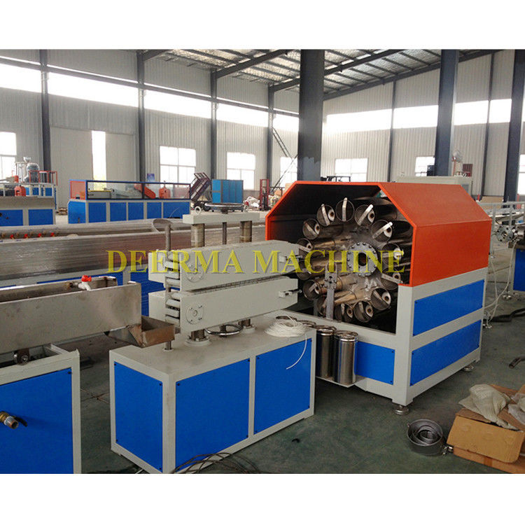 Advanced PVC Fiber Braided Reinforced 3 Layer Garden Hose Machine / Production Line with OMRON Temperature Controller