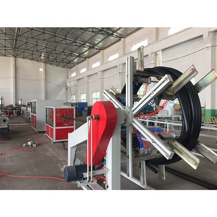 Customized HDPE Pipe Machine 380V / 415V HDPE Extruder Machine 80kw Tractor Speed 4-12m/Min