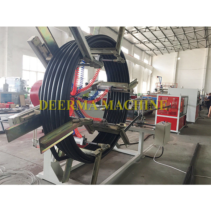 High Speed HDPE Pipe Machine SJ90/30 Tube Extrusion Line 4-12m/Min Tractor Speed
